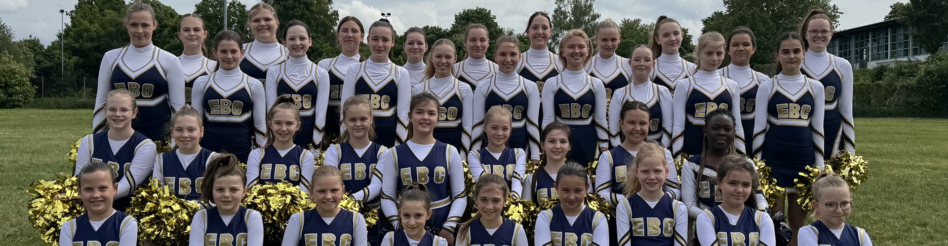 Cheerleader Aufstellung Einlauf