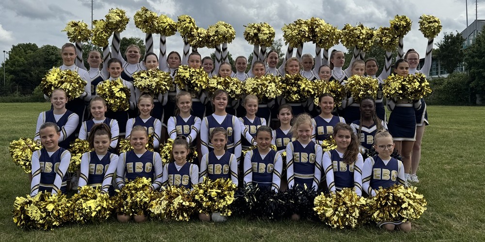 Cheerleader Aufstellung Einlauf